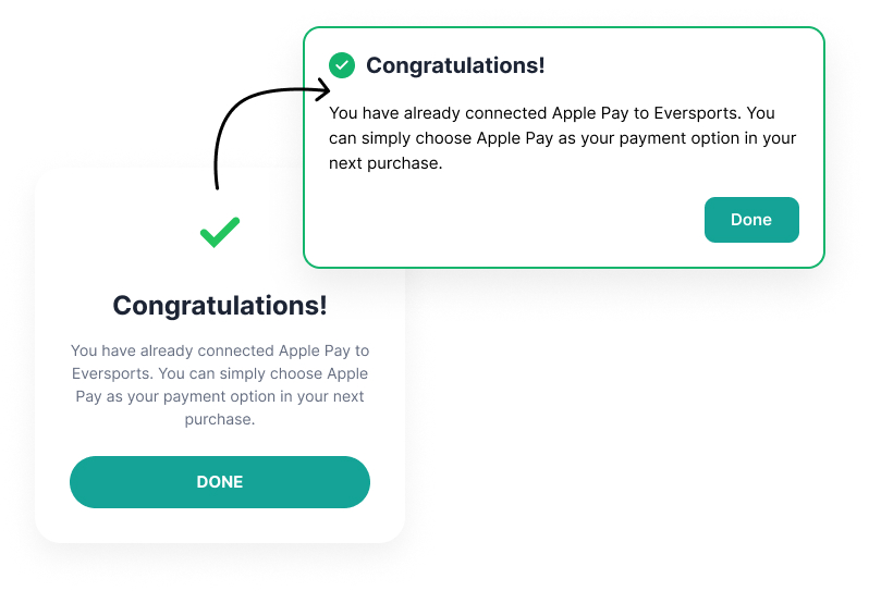 Modal before and after: rounded card versus eight-pixel corner radius with Figtree type